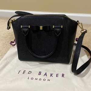 Pebbled Leather Zip Tote Black mint condition New with dust bag